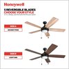 Honeywell Ceiling Fans Ventnor, 52 in. Ceiling Fan with Light, Bronze 50607-40